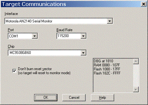  MC9S08 AN2140 Setup