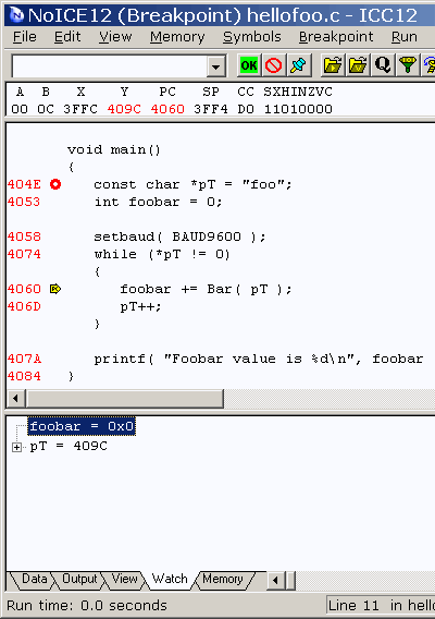 Source-level single-step