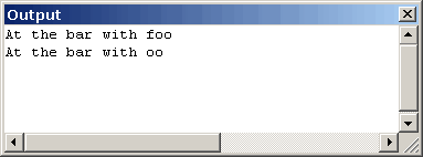 UART output window