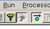 Run/Stop button in run state
