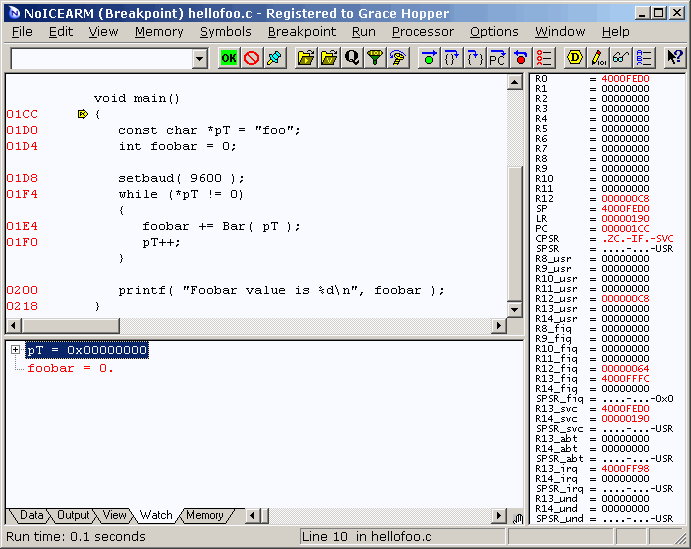 Source code at main()