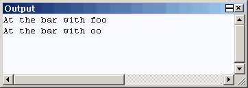 UART output window